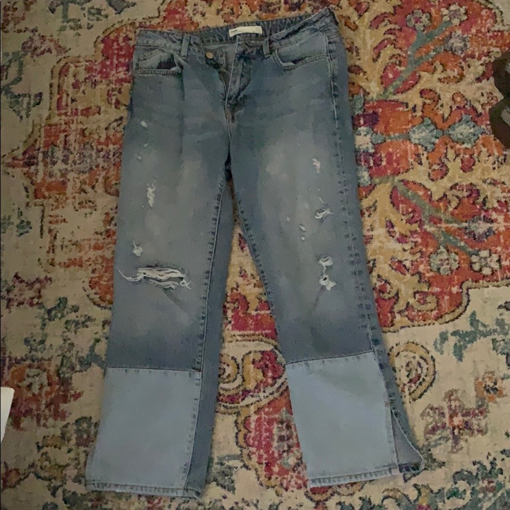 zara straight mom jeans